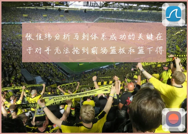 张佳玮分析马刺体系成功的关键在于对手无法抢到前场篮板和篮下得分困难